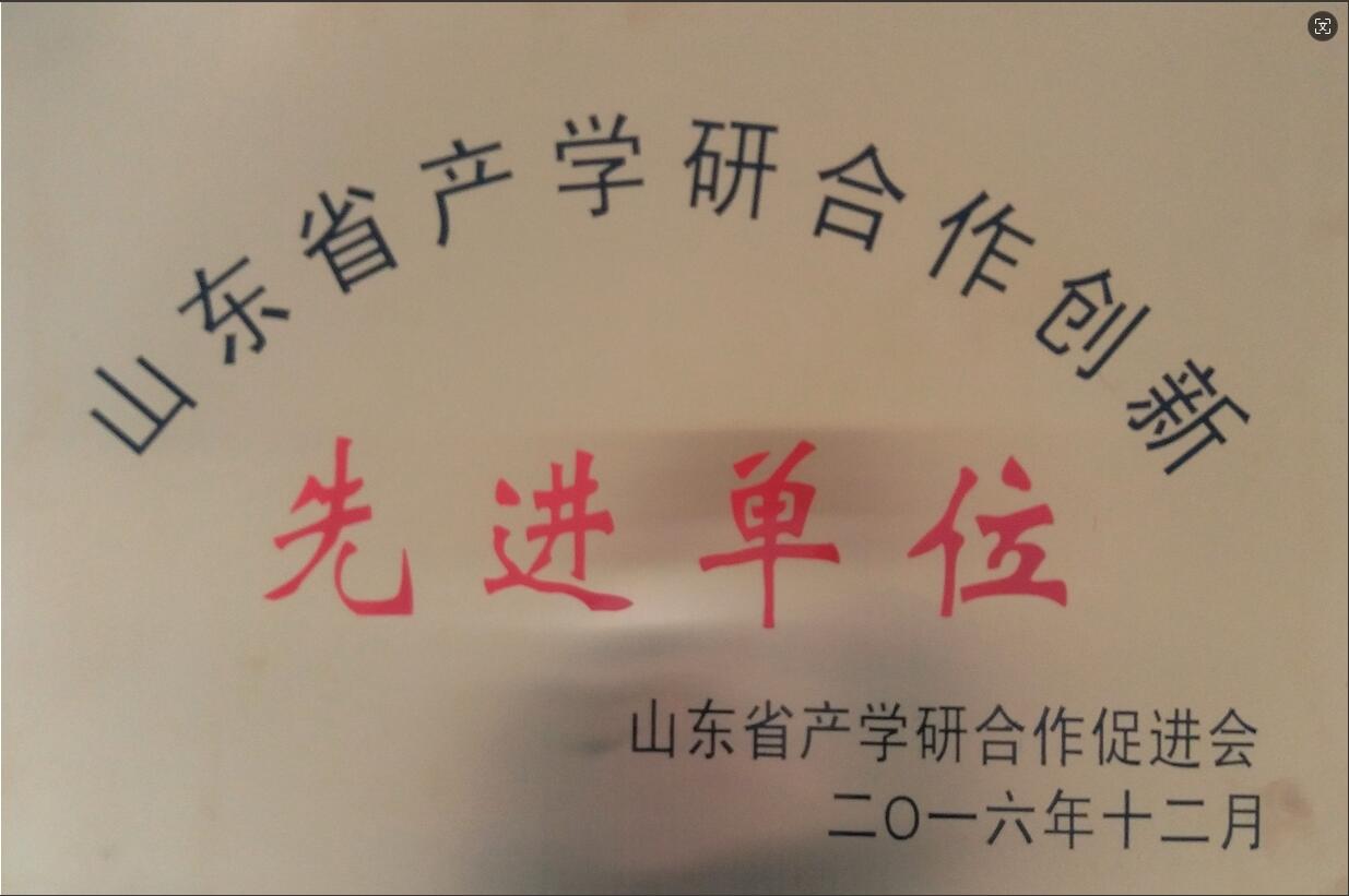山東省技術創(chuàng)新和產學研合作先進單位